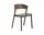 Stolička Cover Side Chair, stained dark brown