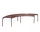 Lavička Palissade Park Bench set of 2, iron red