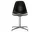 Stolička Eames DSL, deep black/polished aluminum