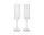 Poháre na šampanské Ripple Flutes set 2 ks, frosted
