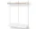 Policová zostava Wardrobe Shelf 2, oak/white