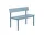 Lavica Linear Steel Bench s opierkou 110 cm, pale blue