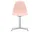 Stolička Eames DSL, pale rose / polished aluminum