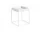 Stolík Tray Table 30x30, white