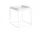 Stolík Tray Table 40x40, white