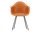 Stolička Eames DAX, rusty orange