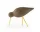 Drevený vtáčik Shorebird Medium, walnut / brass