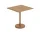 Stolík Linear Steel Café Table 70x70, burnt orange