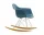 Hojdacie kreslo Eames Chair RAR, golden maple/sea blue