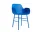 Stolička Form s podpierkami rúk Steel, bright blue