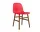 Stolička Form Walnut, bright red