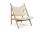 Kreslo Knitting Lounge Chair Textile, natural oak/Logan Jasmine