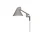 Nástenná lampa NJP Short, light aluminium grey