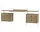 Policová zostava String Workspace C, oak/white