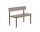Lavica Linear Steel Bench s opierkou 110 cm, taupe