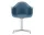 Stolička Eames DAL, sea blue / polished aluminum