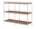 Policová zostava Alima NDS5, chrome / walnut