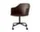 Kancelárska stolička Rely HW48 s podrúčkami, black / burnt umber