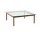 Konferenčný stolík Kofi 100x100, walnut/clear