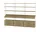 Policová zostava String Living Room G, oak/white
