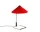 Stolová lampa Matin 300, polished brass / bright red