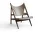 Kreslo Knitting Lounge Chair Leather, dark oak/Dakar 0311