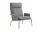 Kreslo Muno LN17 High Back w. Arms, Hallingdal 126/dark chrome