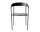 Stolička Missing Armchair, black lacquered ash