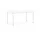 Stôl Annex Overhang 220x90, cream white/white laminate