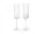 Poháre na šampanské Ripple Flutes set 2 ks, clear
