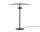 Stolná lampa Reflection, black lacquered aluminium