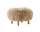 Pouf Little Petra ATD1, oak/sheepskin Honey