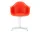 Stolička Eames DAL, poppy red / white