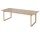 Rozkladací jedálenský stôl Kuma 240x100 cm, white pigmented oiled oak