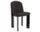 Stolička Chisel 65, black lacquered oak / Steelcut Trio 383
