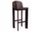 Barová stolička Chisel 35 H75, dark bordeaux lacquered beech