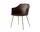 Stolička Rely HW33 s podrúčkami, bronzed / burnt umber