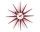Hodiny Sunburst Clock, red