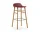 Barová stolička Form 75 cm Oak, red