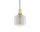 Závesná lampa Amp Small, smoke / brass
