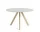 Stôl Copenhague CPH 20 Ø120, oak/off white linoleum