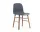 Stolička Form Walnut, blue