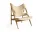 Kreslo Knitting Lounge Chair Sheepskin, natural oak/nature