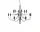 Luster 2097/18 Clear Bulbs, chrome