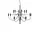 Luster 2097/18 Frosted Bulbs, chrome