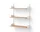 Policová zostava Wall Shelf 900, oak/white