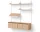 Policová zostava Living Shelf Cabinets Low w. Doors, oak/white