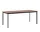 Jedálenský stôl Drip HW116, black/lacquered walnut