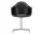 Stolička Eames DAL, deep black/polished aluminum