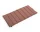 Skladací textilný podsedák Terrazza, terracotta bold stripe